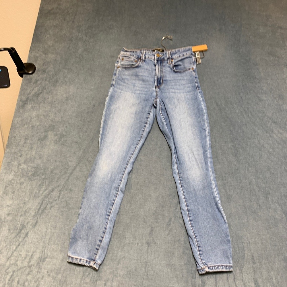 Rachel Roy Skinny Jeans Women's 4/27 Blue Denim Slim Fit High Rise Streetwear